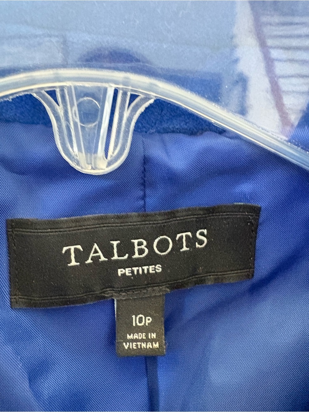 Talbots Quilted Blue Jacket - Picture 2 of 4